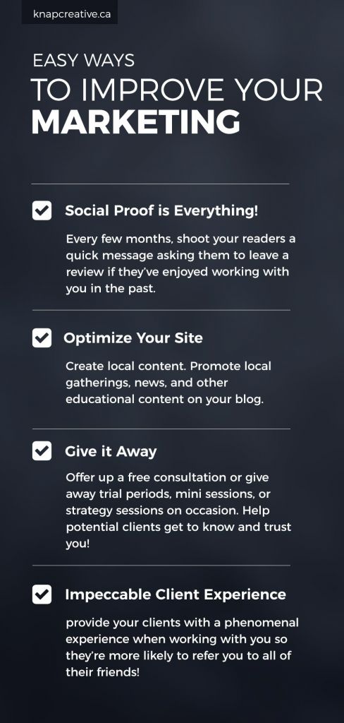 easy ways to improve your marketing