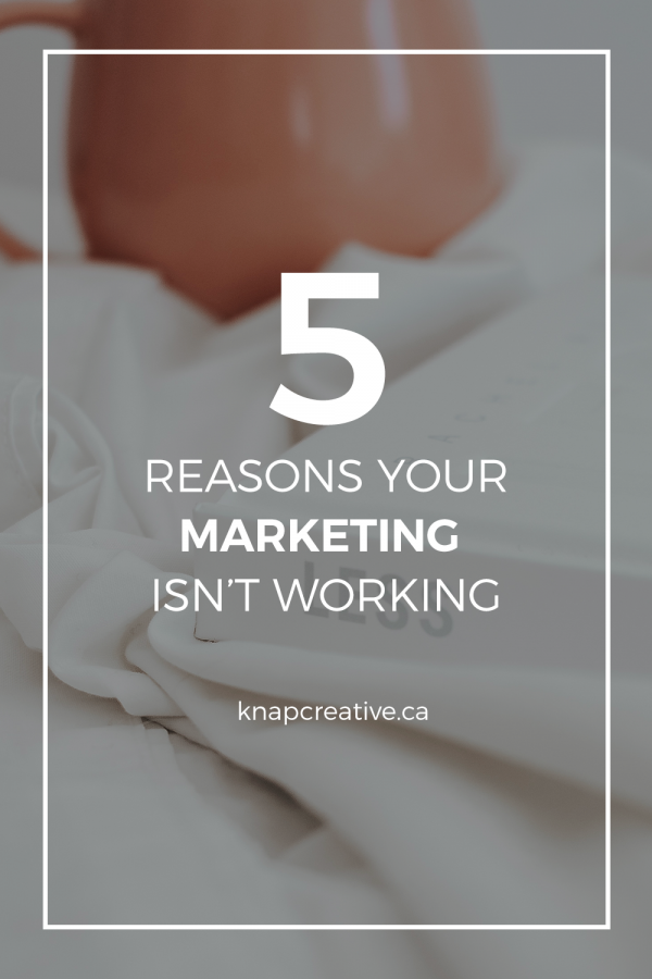 Why Your Marketing Isn’t Working Why Your Marketing Isn't Working