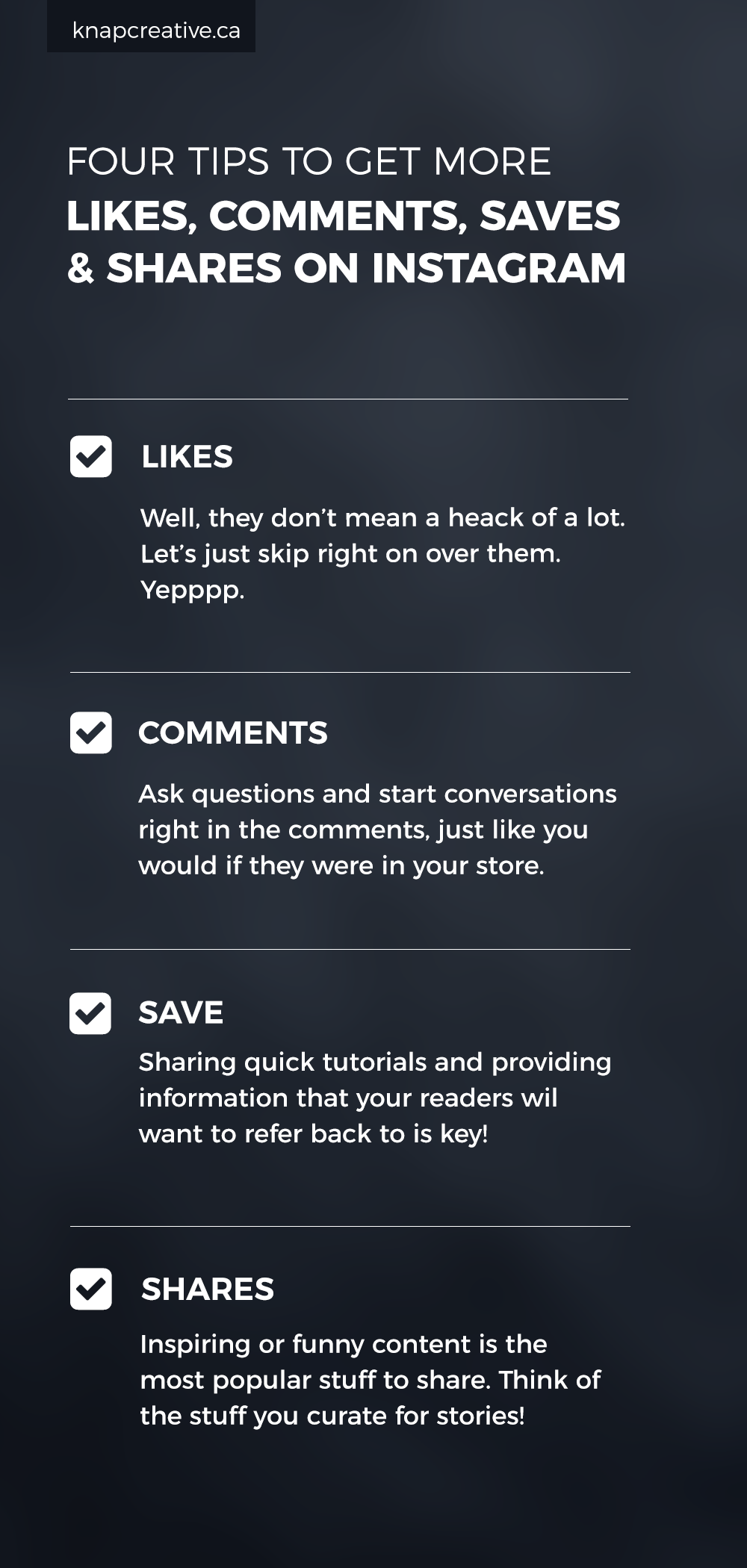 How to Get More Likes, Comments, Saves, and Shares on Instagram