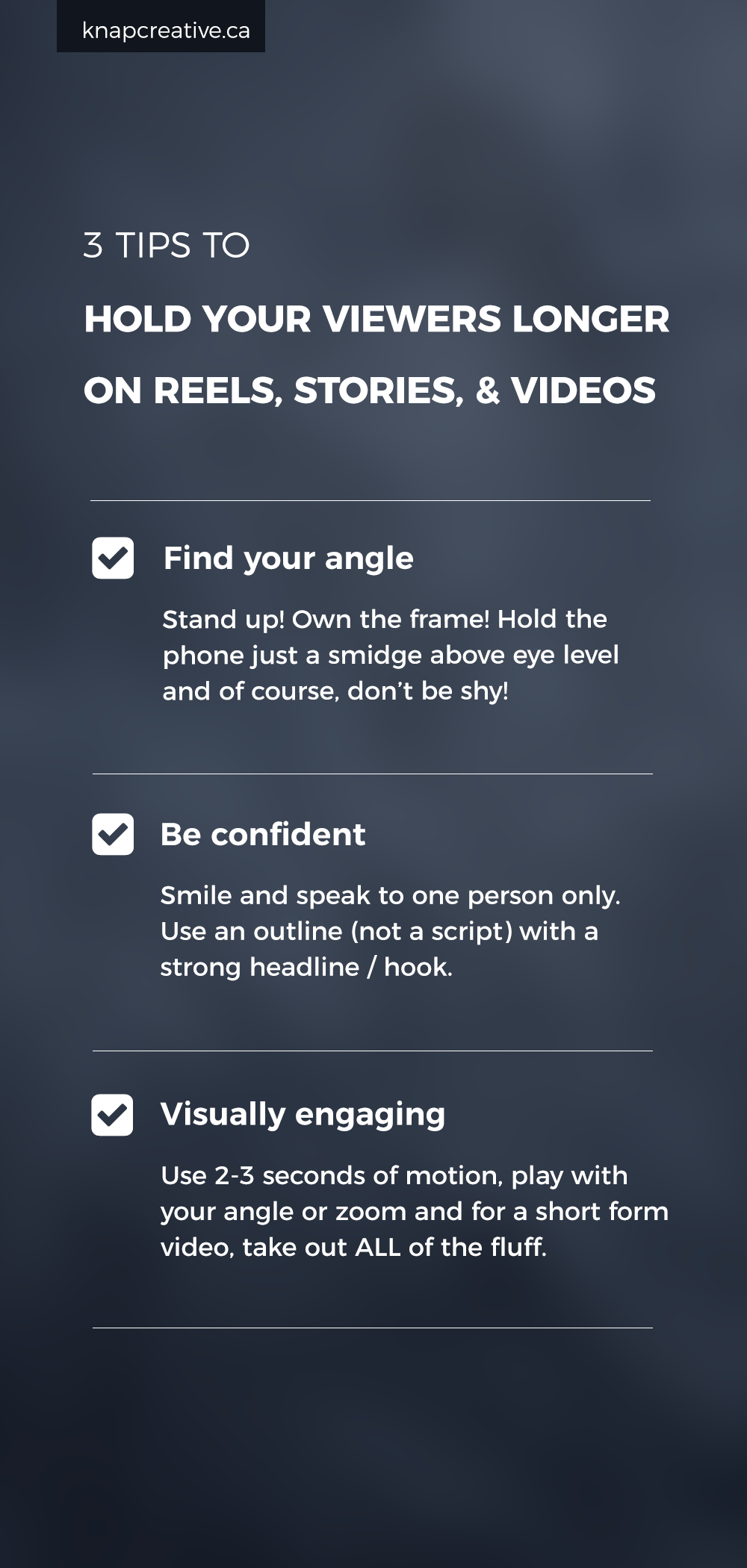 How to Hold Your Audience Longer on Reels, Stories & Video