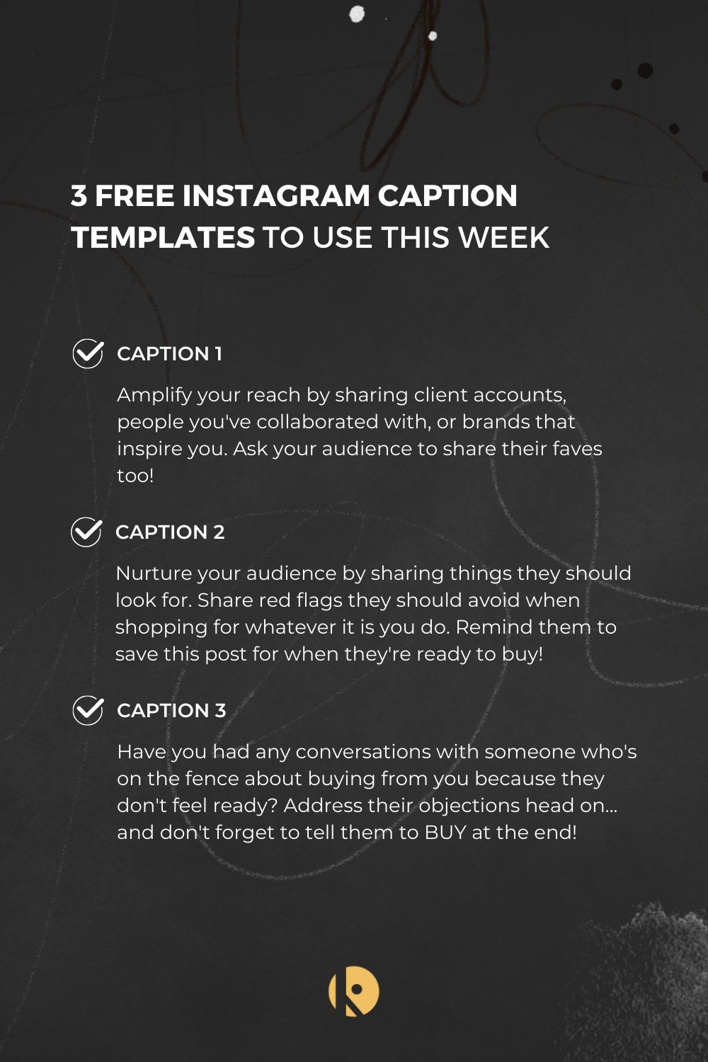 3 Free Instagram Caption Templates to Use This Week